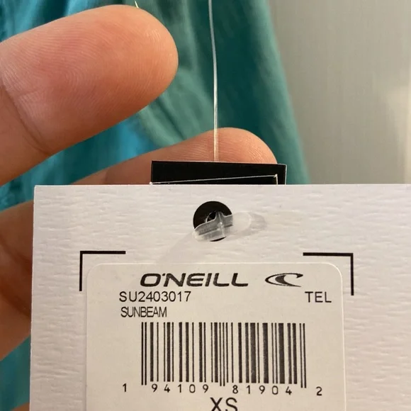 ONeill Shirt size XS brand new length 13” bust 30” teal color - Picture 3 of 13